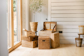 Rattan Tall Storage Chest