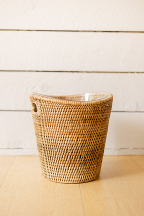 Rattan Ice Bucket with Liner