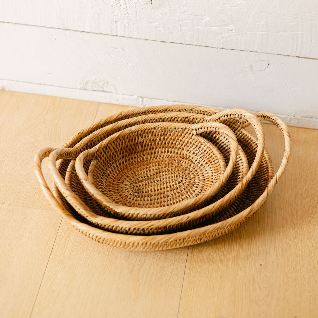 Rattan Oval Fruit Basket Tray DUQUESA