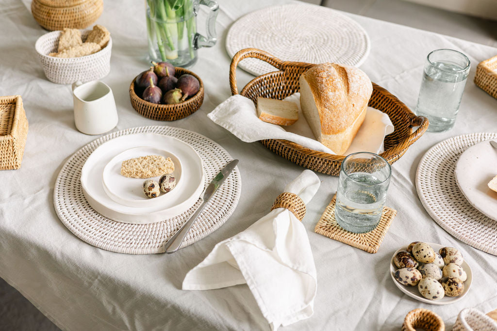 Rattan Oval Fruit Basket Tray DUQUESA