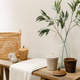 Rattan Small Pot with Lid