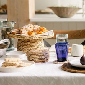 Rattan Round Cake Stand