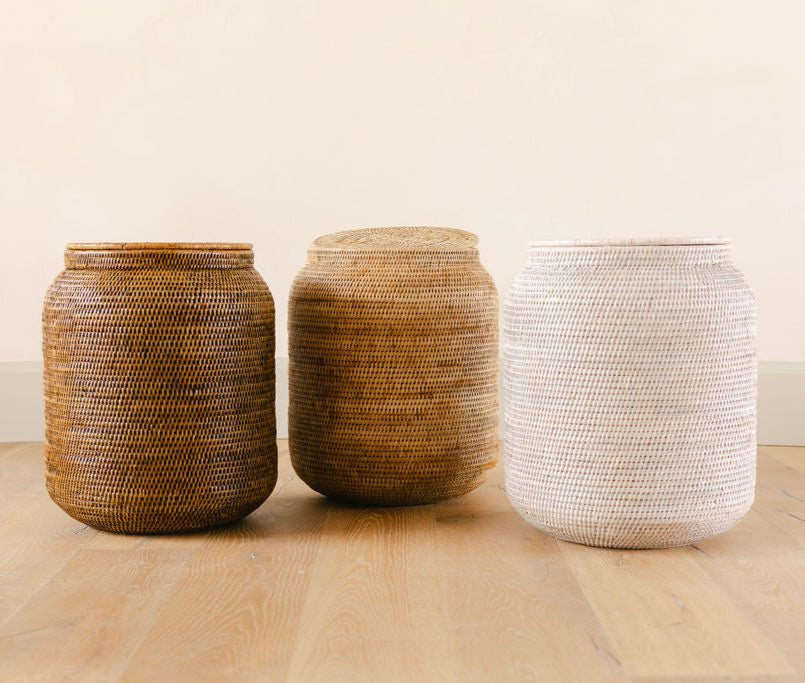 La Jarre – Short Neck Rattan Laundry Basket