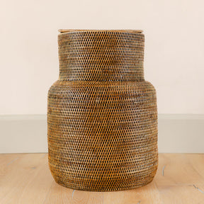Rattan La Jarre Laundry Basket/ Laundry Hampe( High Neck)