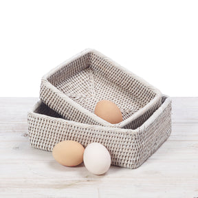 Rattan Small Rectangular Bread Basket