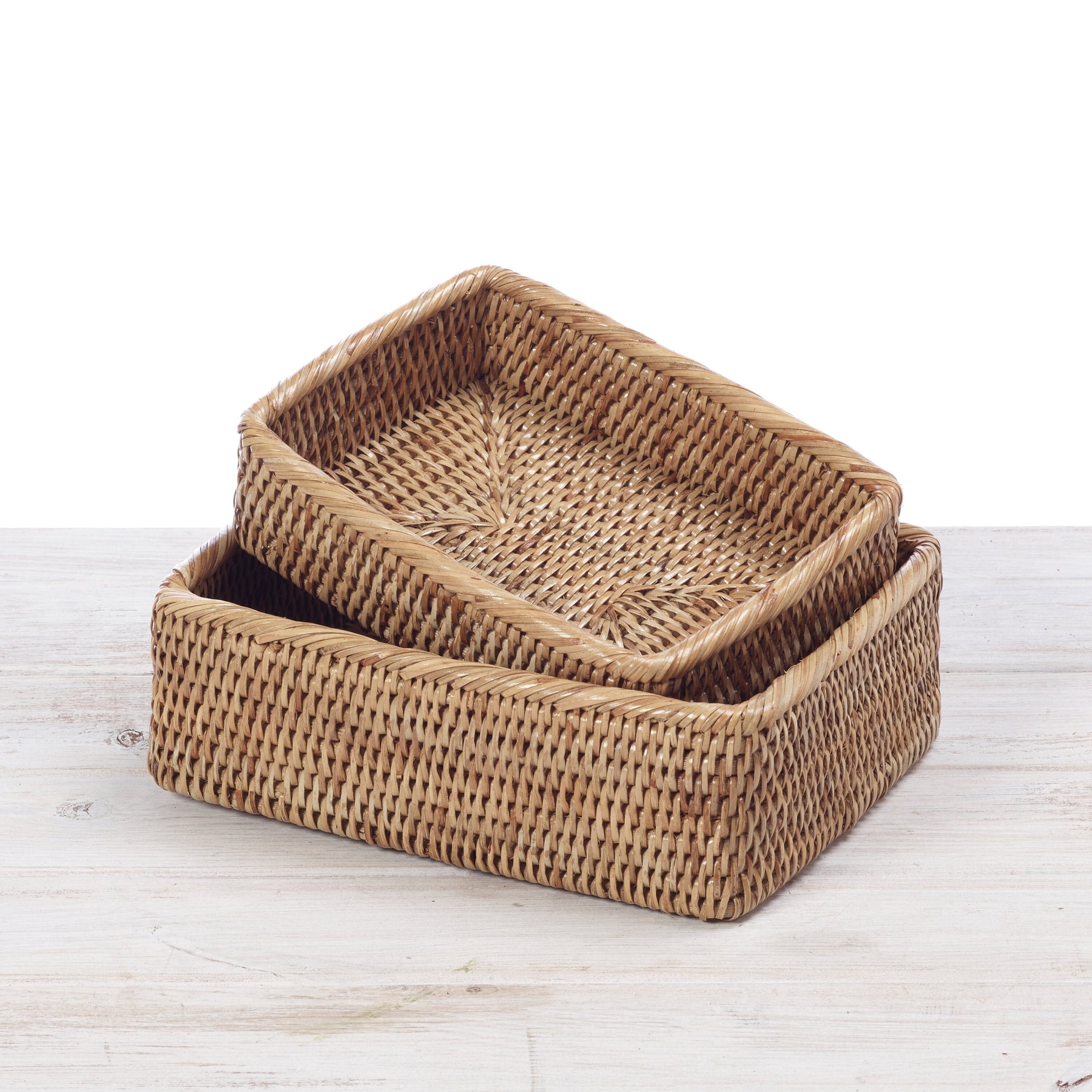 Rattan Small Rectangular Bread Basket