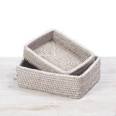 Rattan Small Rectangular Bread Basket