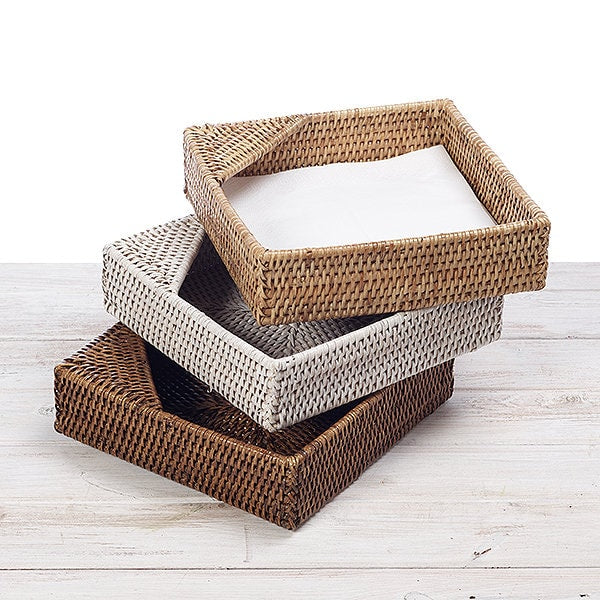 Rattan Square Napkin Holder