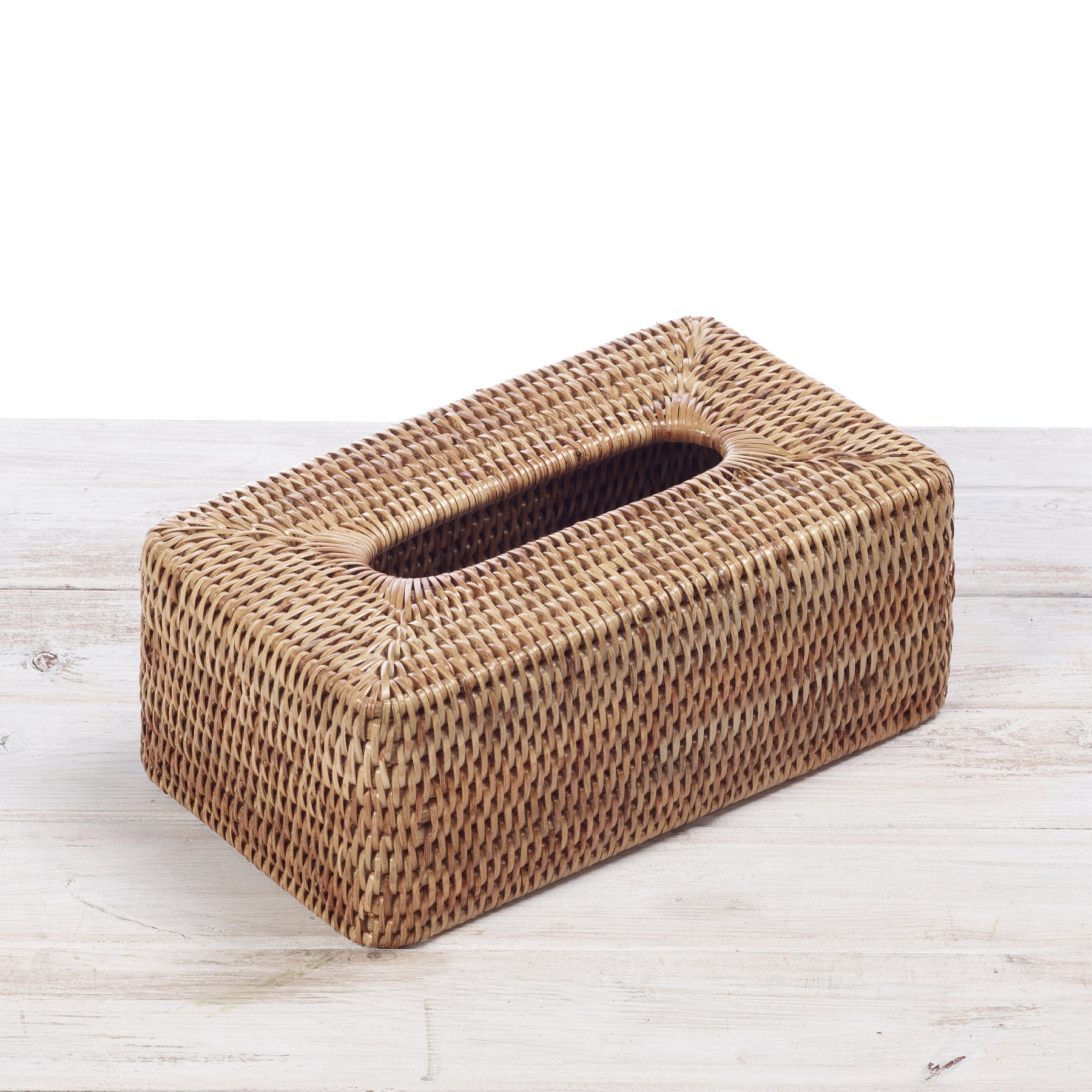 Rattan Rectangular Tissue Box Cover