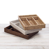 Rattan Cutlery Organiser