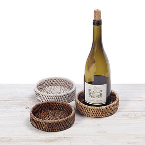 Rattan Wine Bottle Placemat