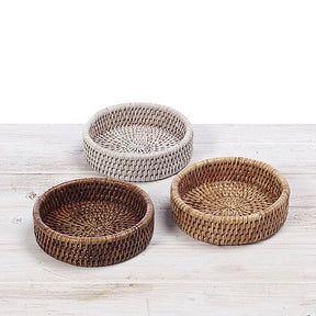 Rattan Wine Bottle Placemat