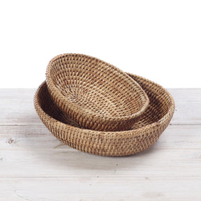 Rattan Small Oval Bread Basket