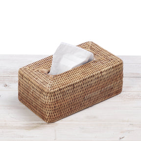 Rattan Rectangular Tissue Box Cover