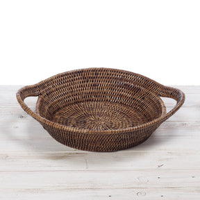 Rattan Round Fruit Basket / Tray