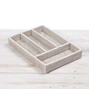 Rattan Cutlery Organiser