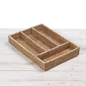 Rattan Cutlery Organiser