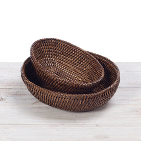 Rattan Small Oval Bread Basket