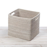 Rattan Large Tall Drawer Basket with Insert Handles