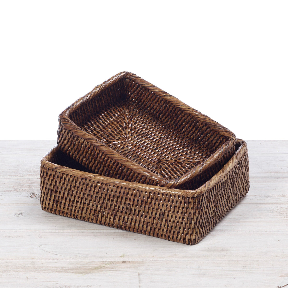 Rattan Small Rectangular Bread Basket