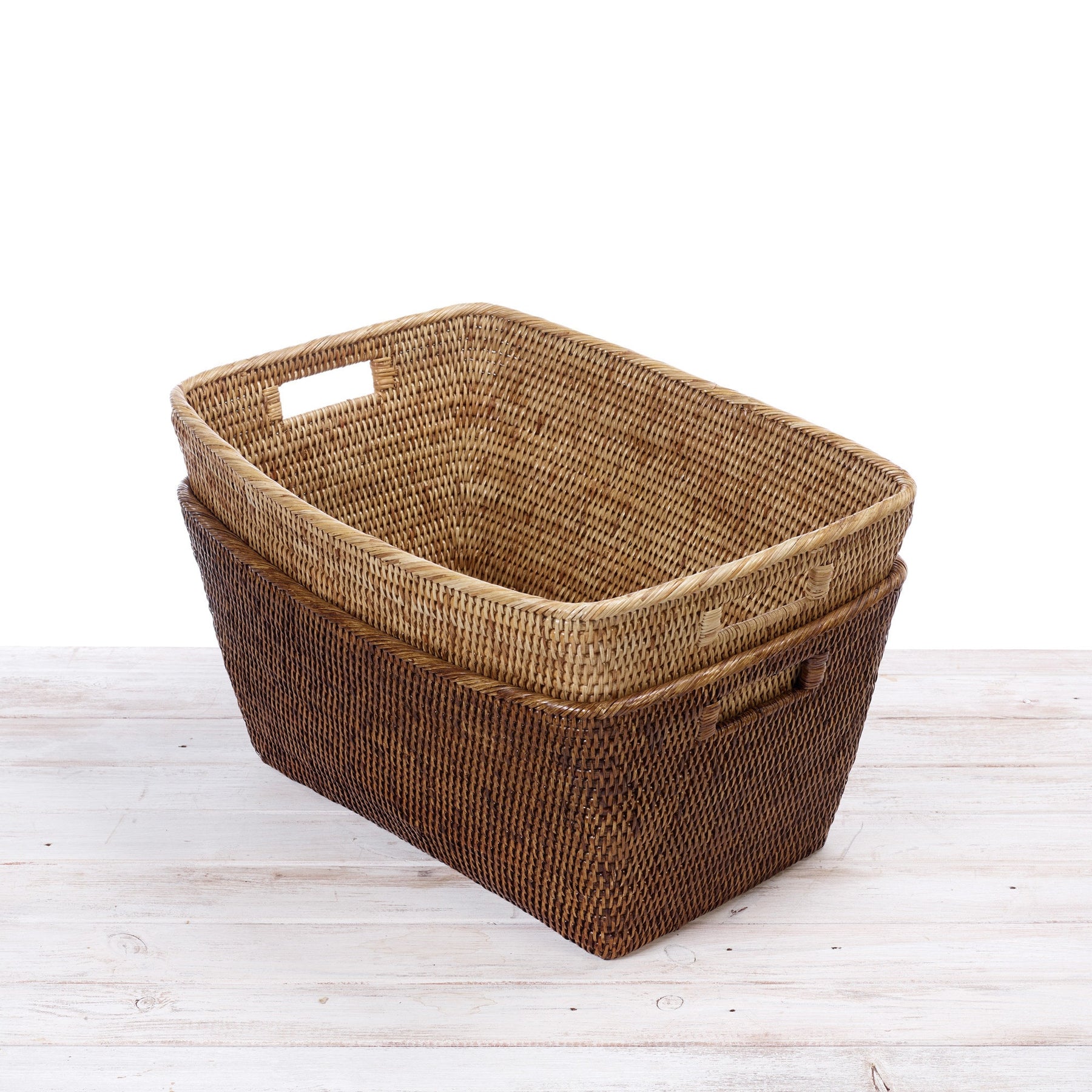 Rattan Large Family Blanket  Storage Basket