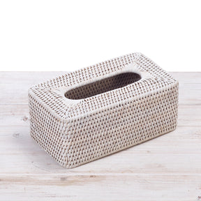 Rattan Rectangular Tissue Box Cover