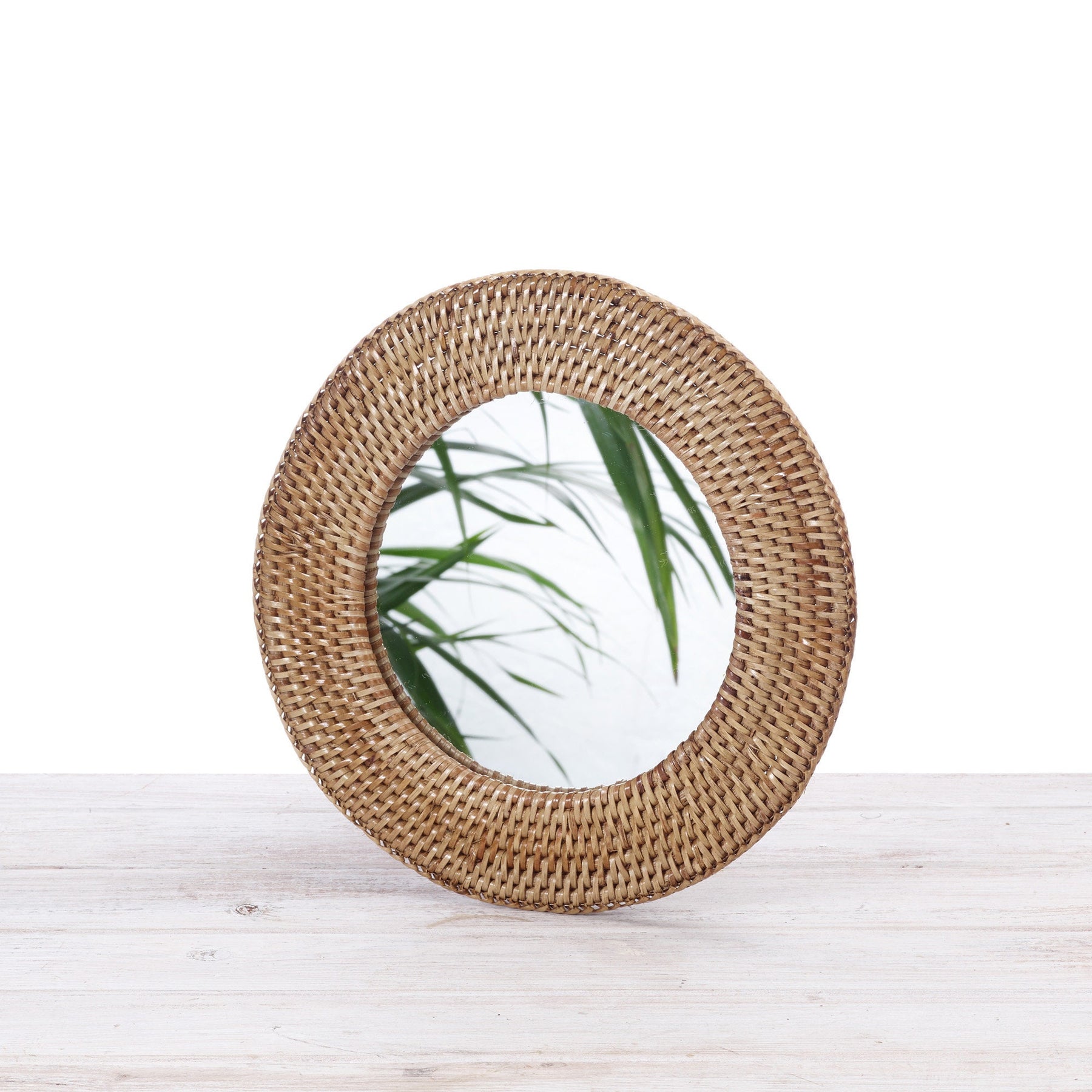 Rattan Round Mirror