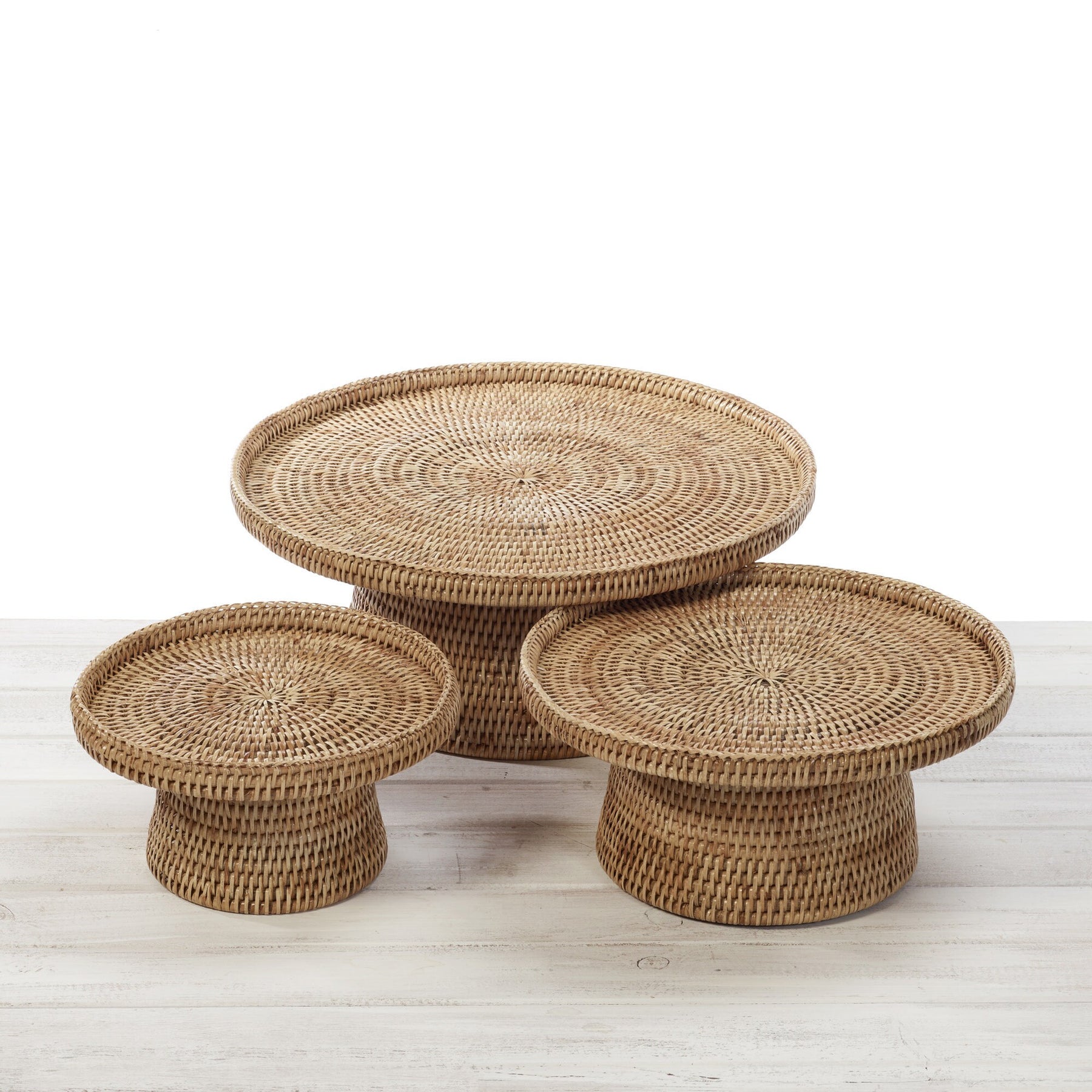 Rattan Round Cake Stand