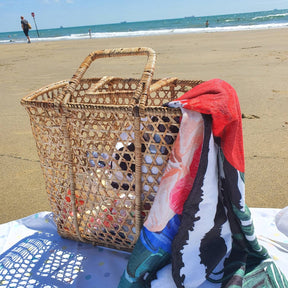 Rattan Large Beach Basket / Picnic Basket